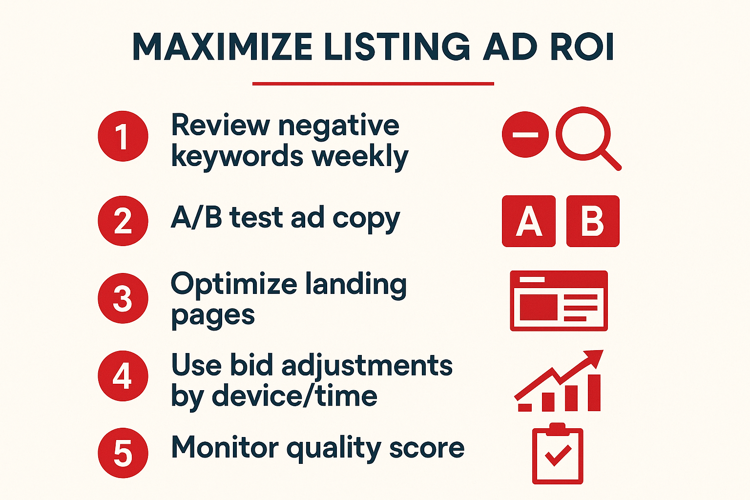 リスティング広告の費用対効果を高める5つの実行ポイント